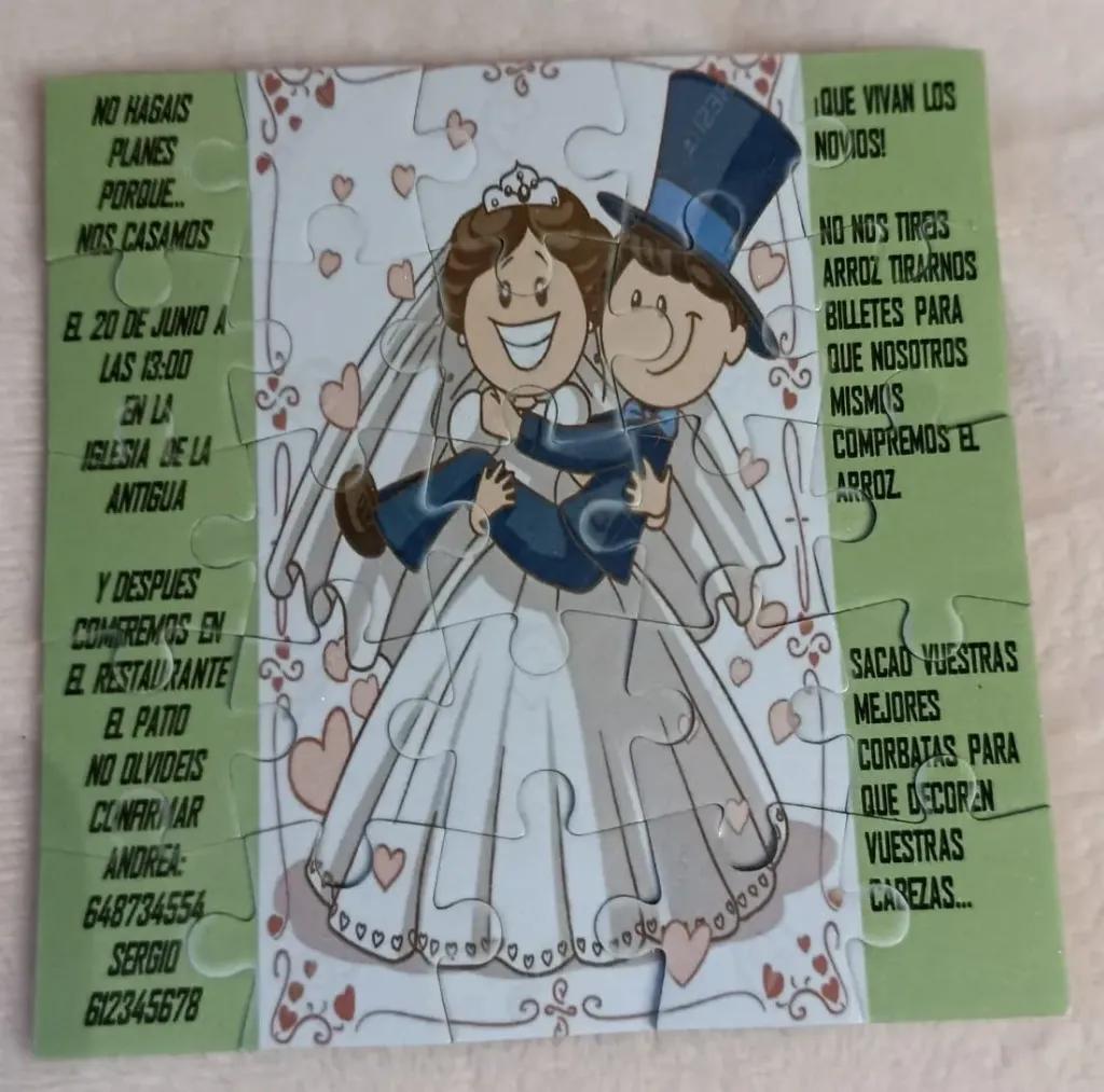 Invitacion boda (puzzle)